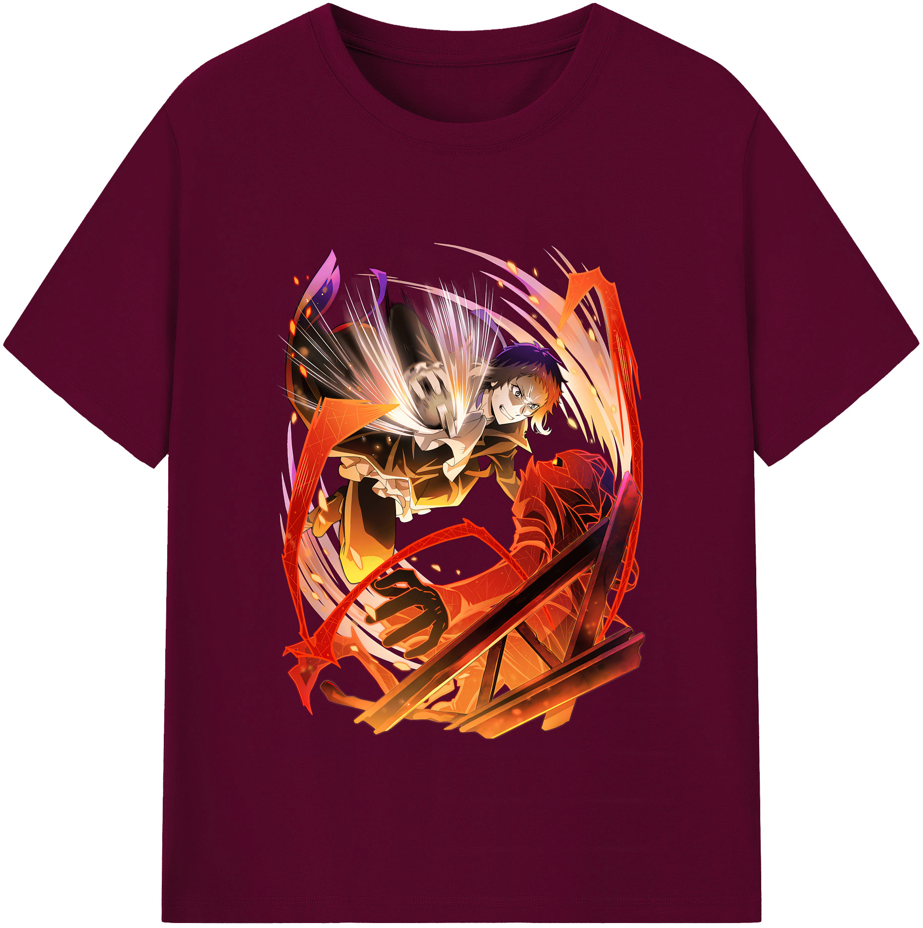 （画像用） 文豪ストレイドッグス Bungo Stray Dogs レディースカジュアルプリントTシャツ（綿100％）
